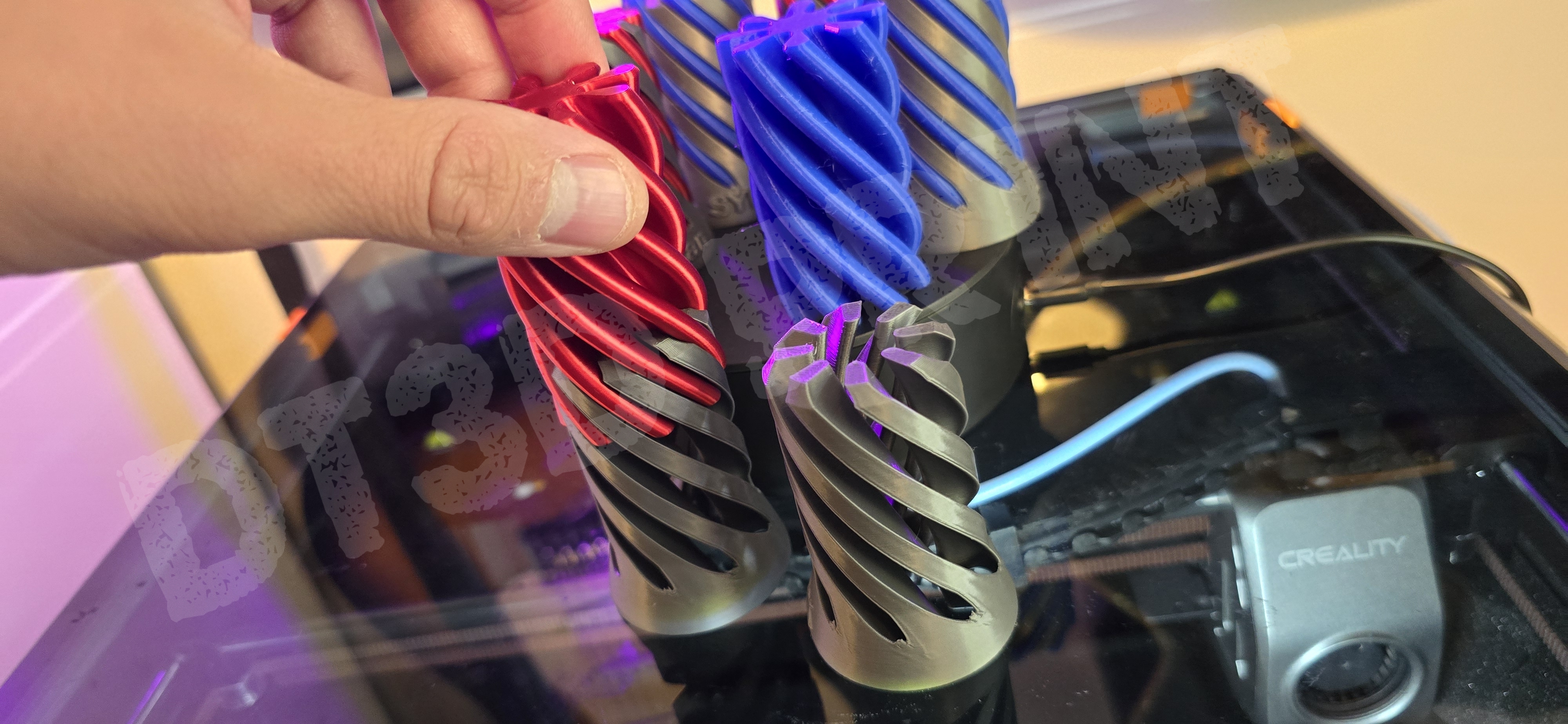 Vortex Passthrough Spiral Illusion Toy Cylinder 2 SIZES — miniatura 7