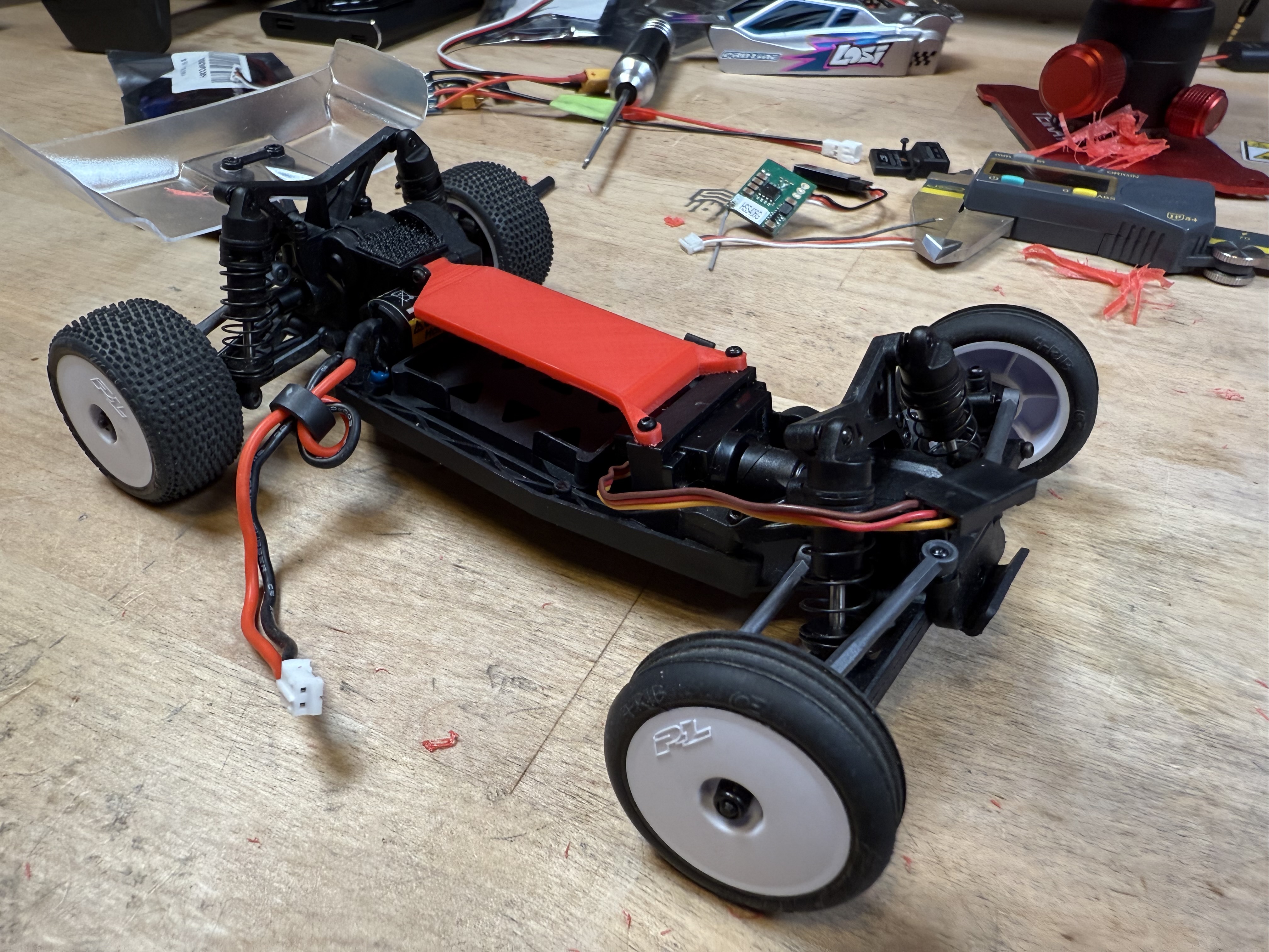 Losi Micro B (2024) Radio and ESC Tray