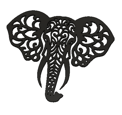 Elefante estilo mandala