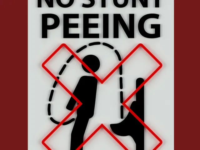No Stunt Peeing Sign