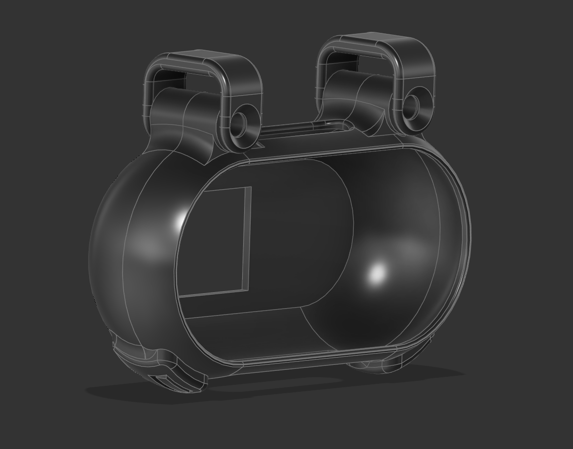 Shell for cat collar camera