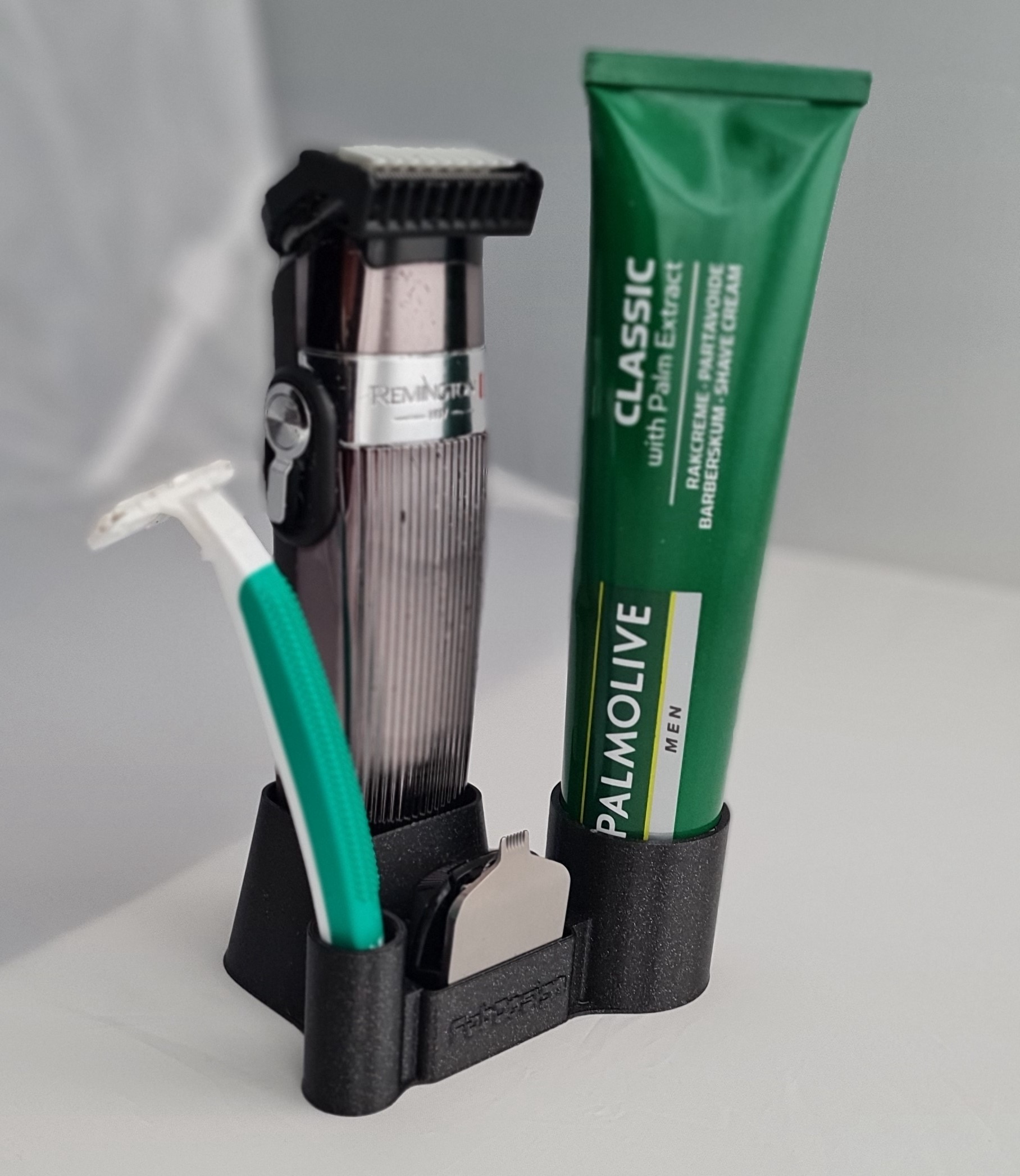 Support tondeuse à barbe et accessoires