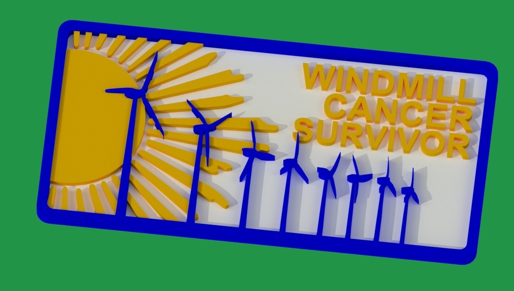 Windmill Cancer Survivor Sign