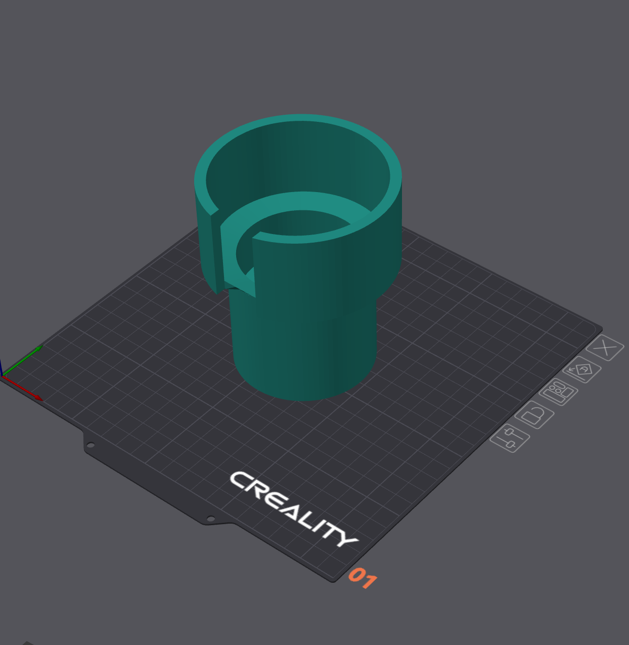 Subaru WRX cupholder adapter for travel mug