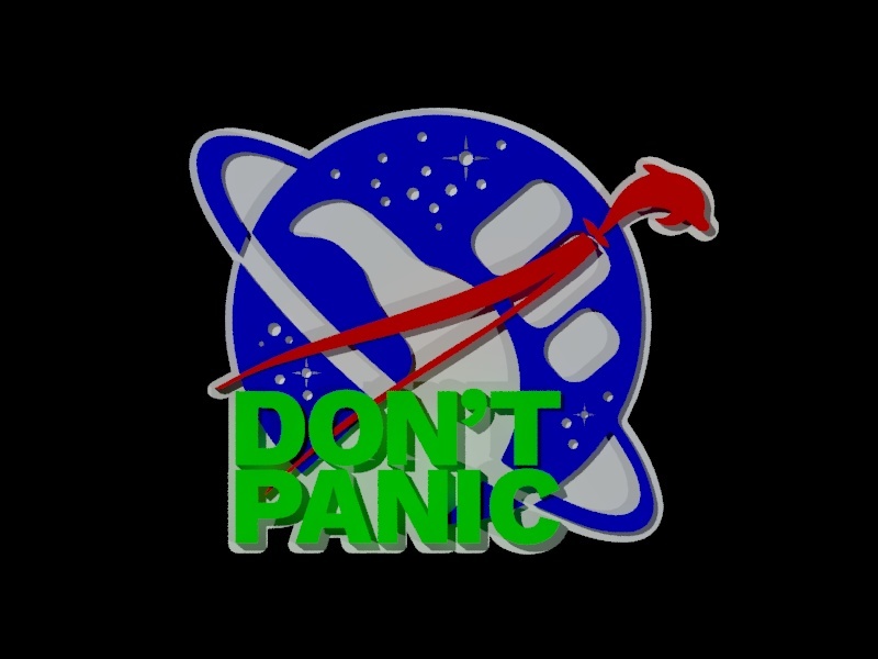 Don't Panic, NASA Logo Style