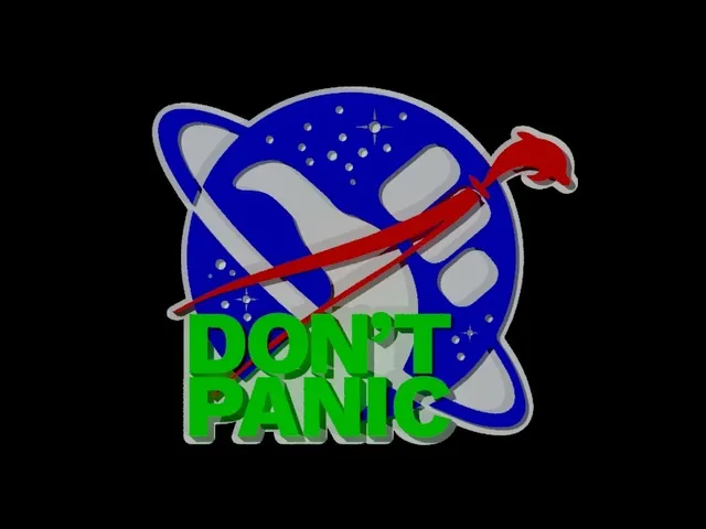 Don't Panic, NASA Logo Style
