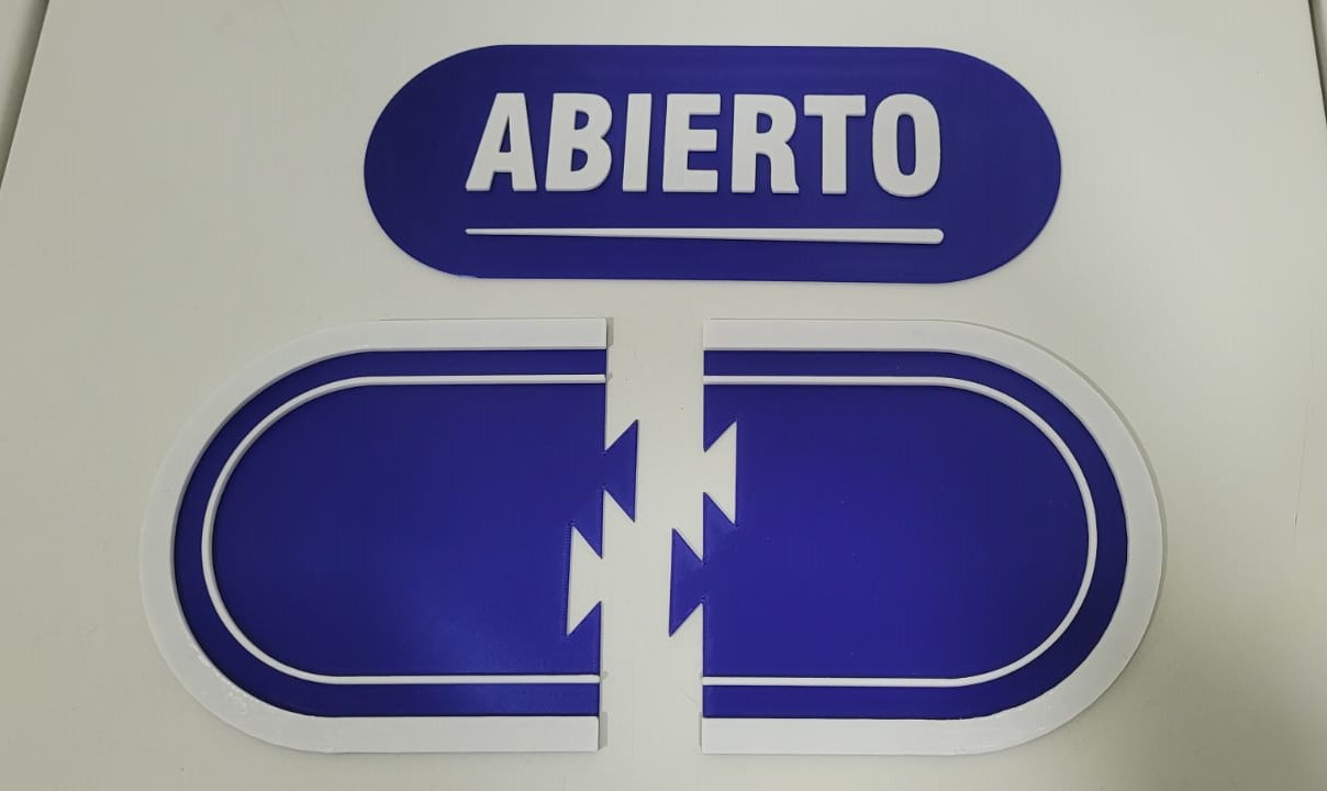 Letrero ABIERTO / CERRADO