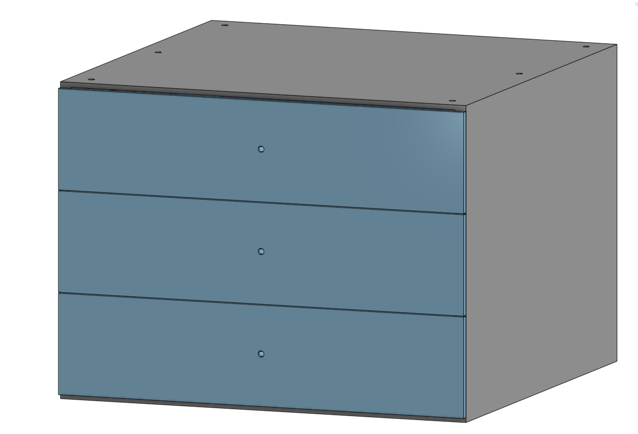 Gridfinity stackable drawers 5x5x6
