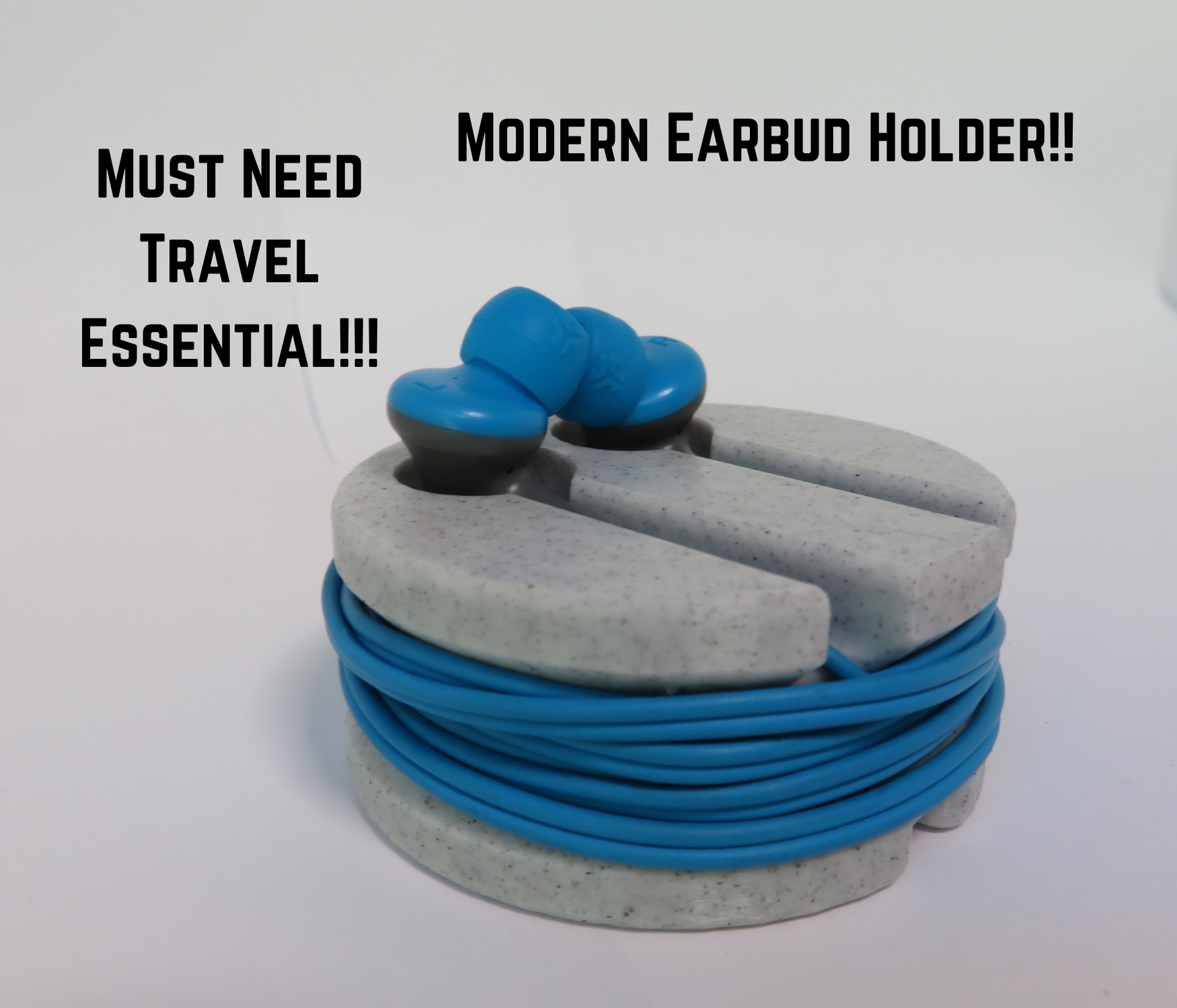 Modern Earbud Holder (Travel Essential)