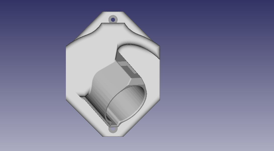 J1772 charge holder cable storage 3D model thumbnail