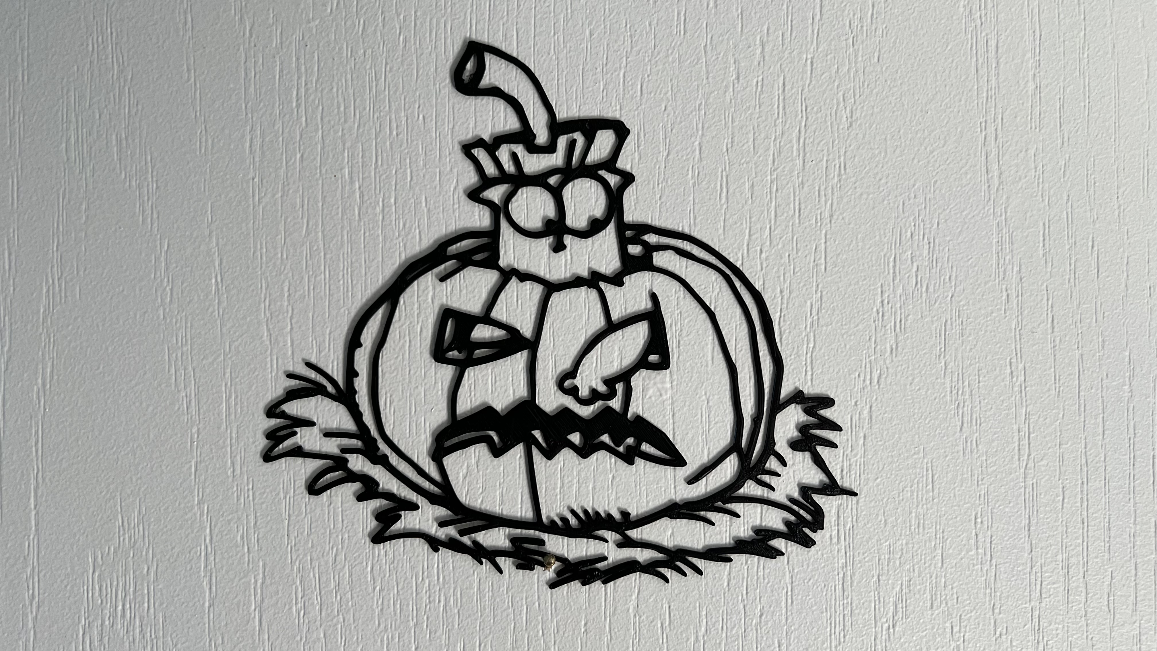 Halloween Simon's Cat Wall Art #1