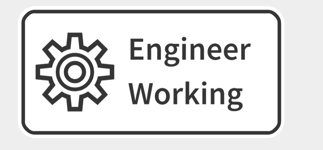 Engineer working sign — miniatura 3