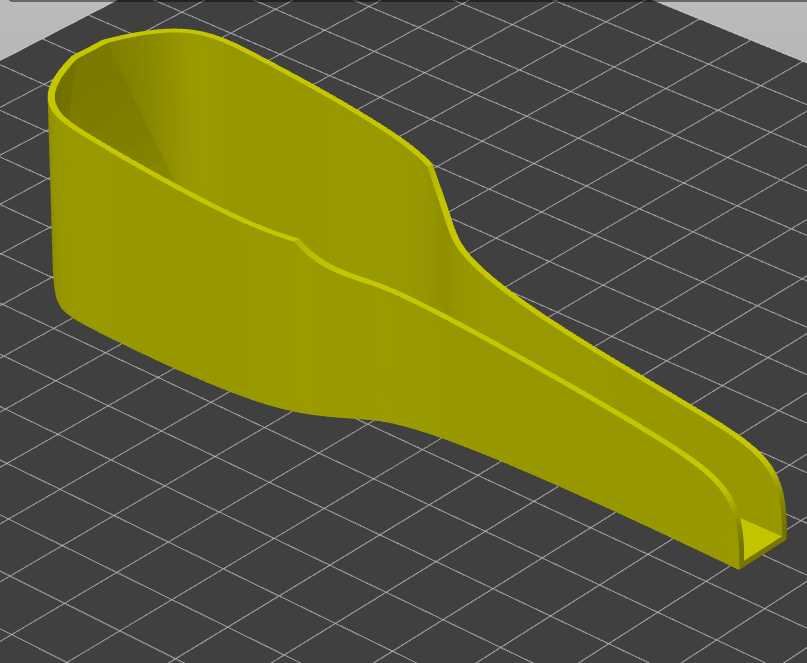 Bird feeder spoon. (Throug bar feeder refill spoon)
