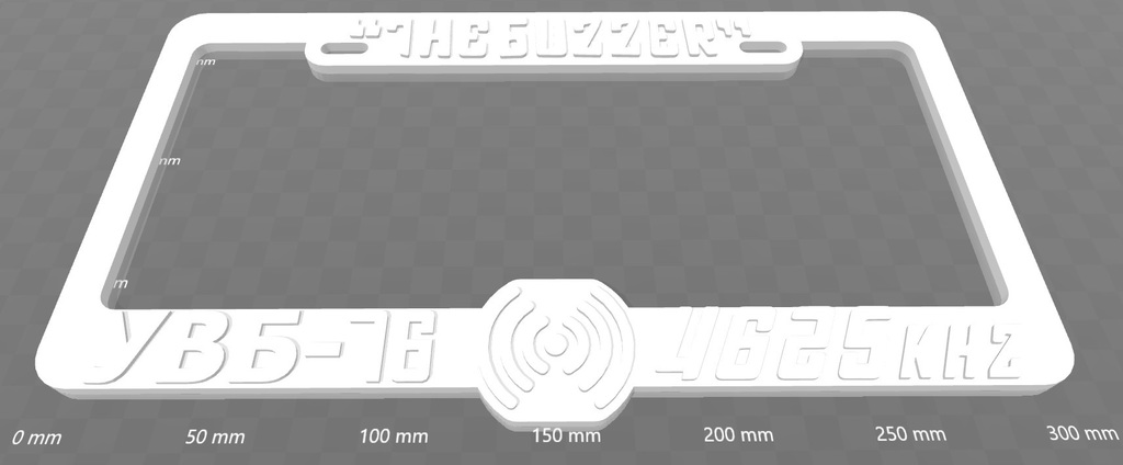 UVB-76 "The Buzzer" License Plate Frame, Cold War Era, 2 Frames