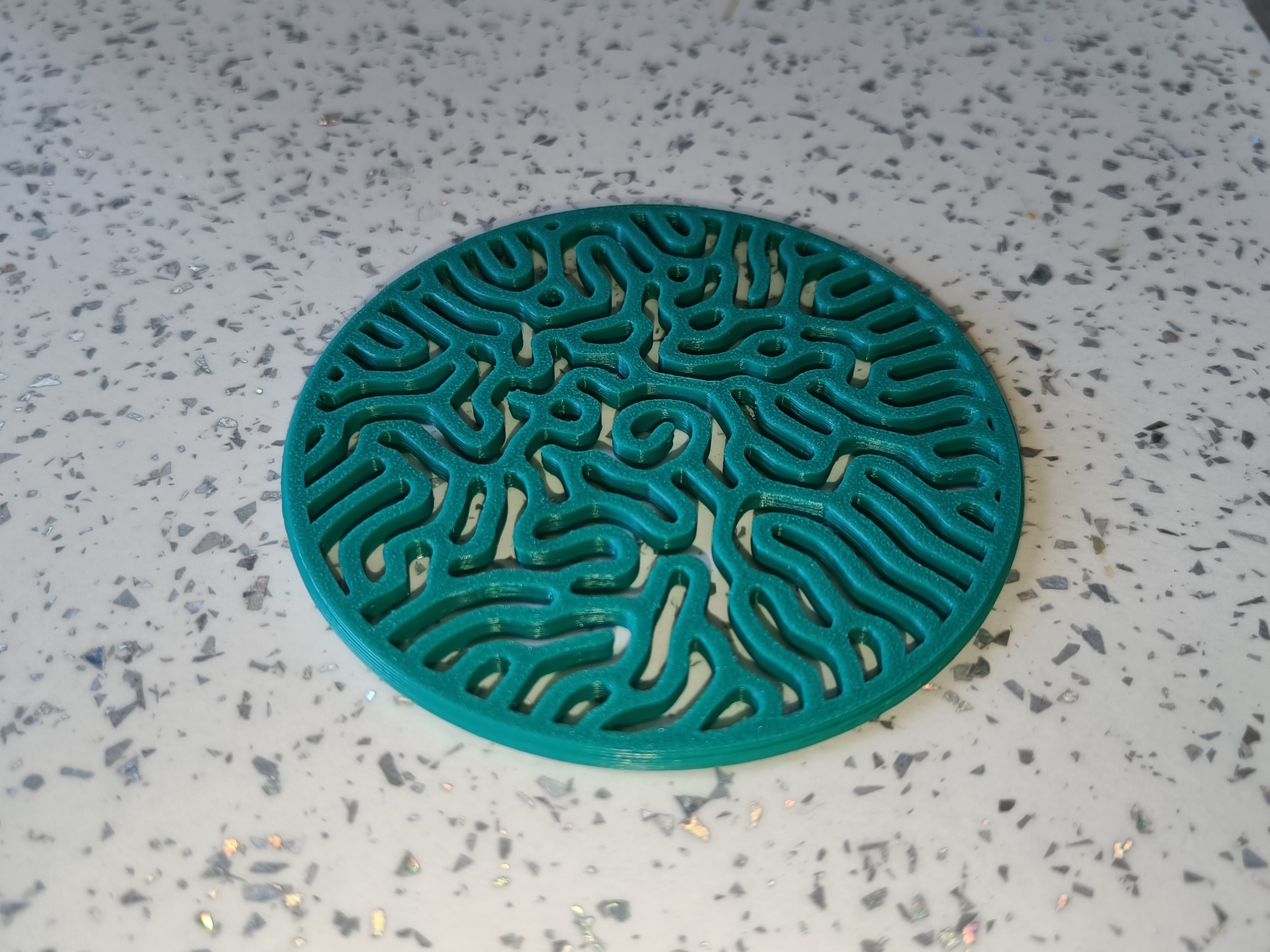 Miniatura 5 do modelo 3D "Diffusion" Coaster | Dual color