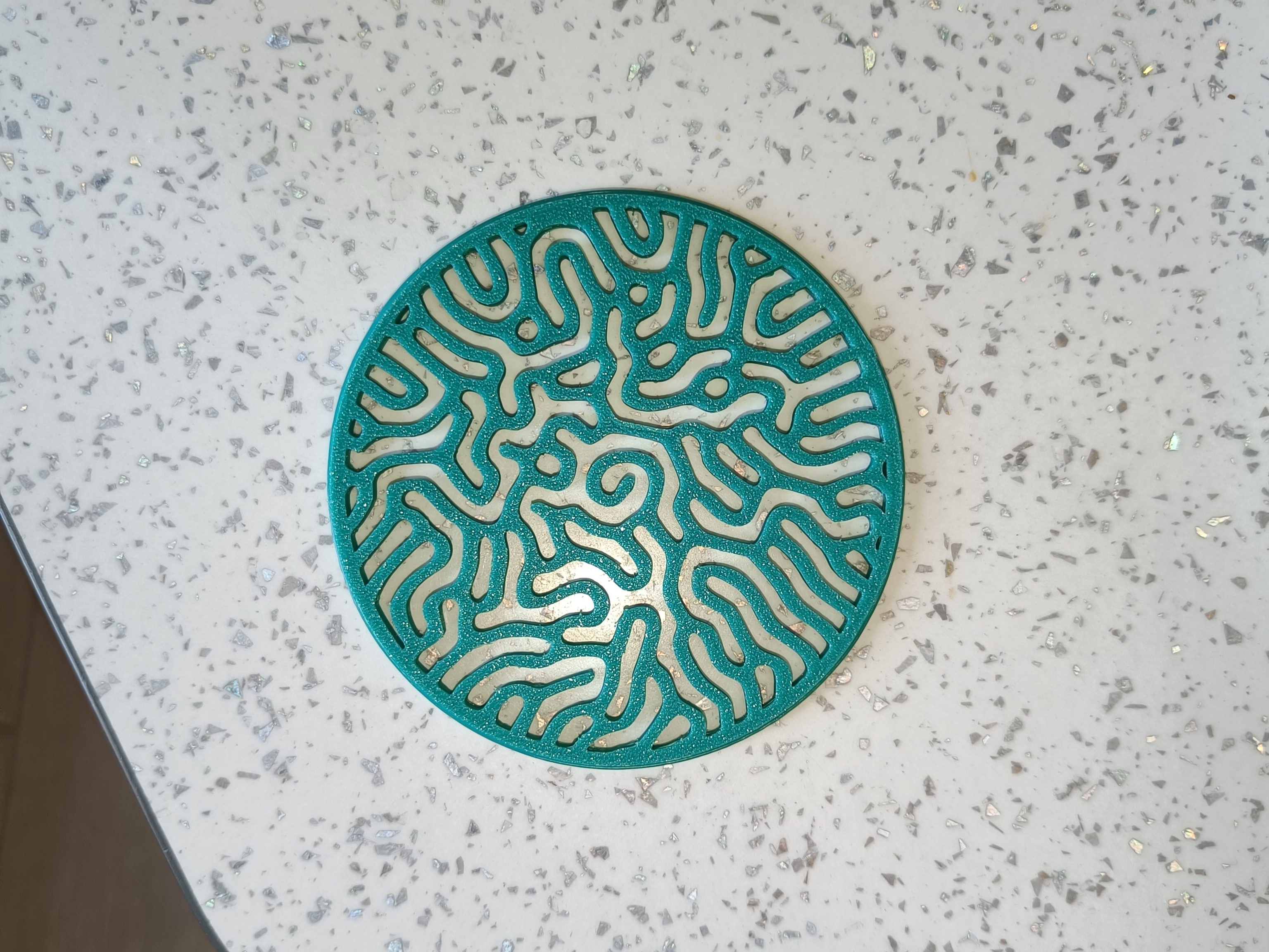 Miniatura 3 do modelo 3D "Diffusion" Coaster | Dual color