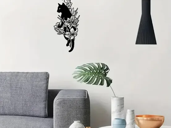 Black Cat Wall Decoration