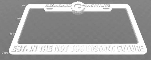 Gizmonic Institute - EST In The Not Too Distant Future License Plate Frame, MST3K