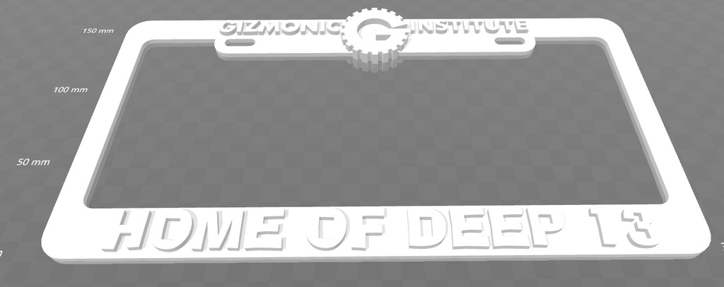Gizmonic Institute - Home of Deep 13 License Plate Frame, MST3K