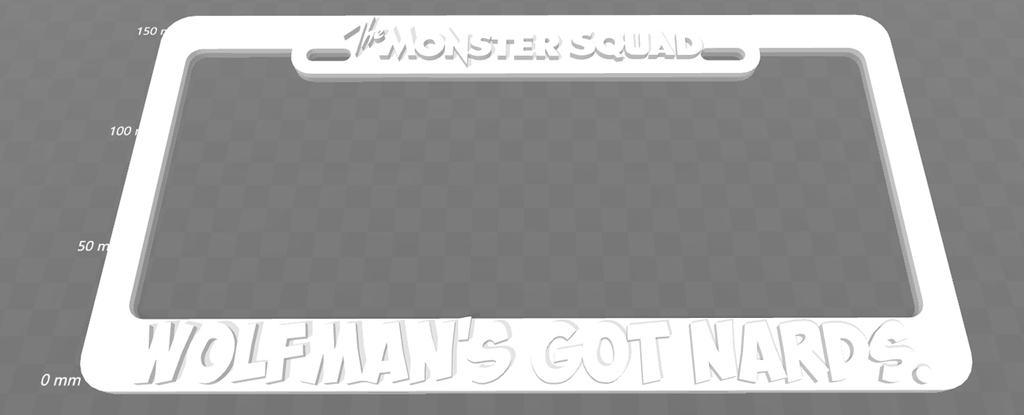 The Monster Squad - Wolfman's Got Nards, License Plate Frame