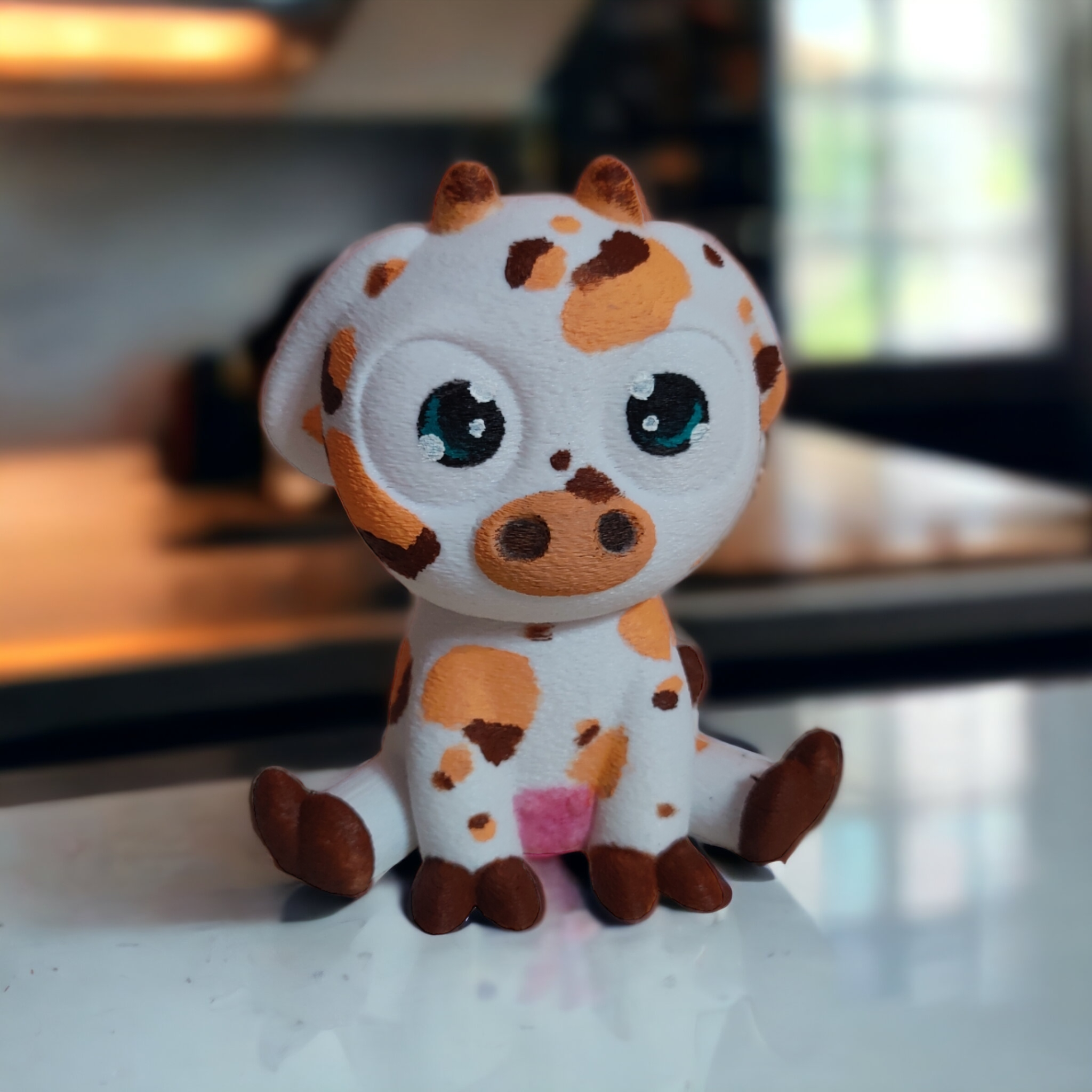 Miniatura 2 do modelo 3D Cute Sitting Cows