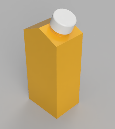 TIRELIRE EN FORME D'EMBALLAGE DE JUS D'ORANGE EN CARTON