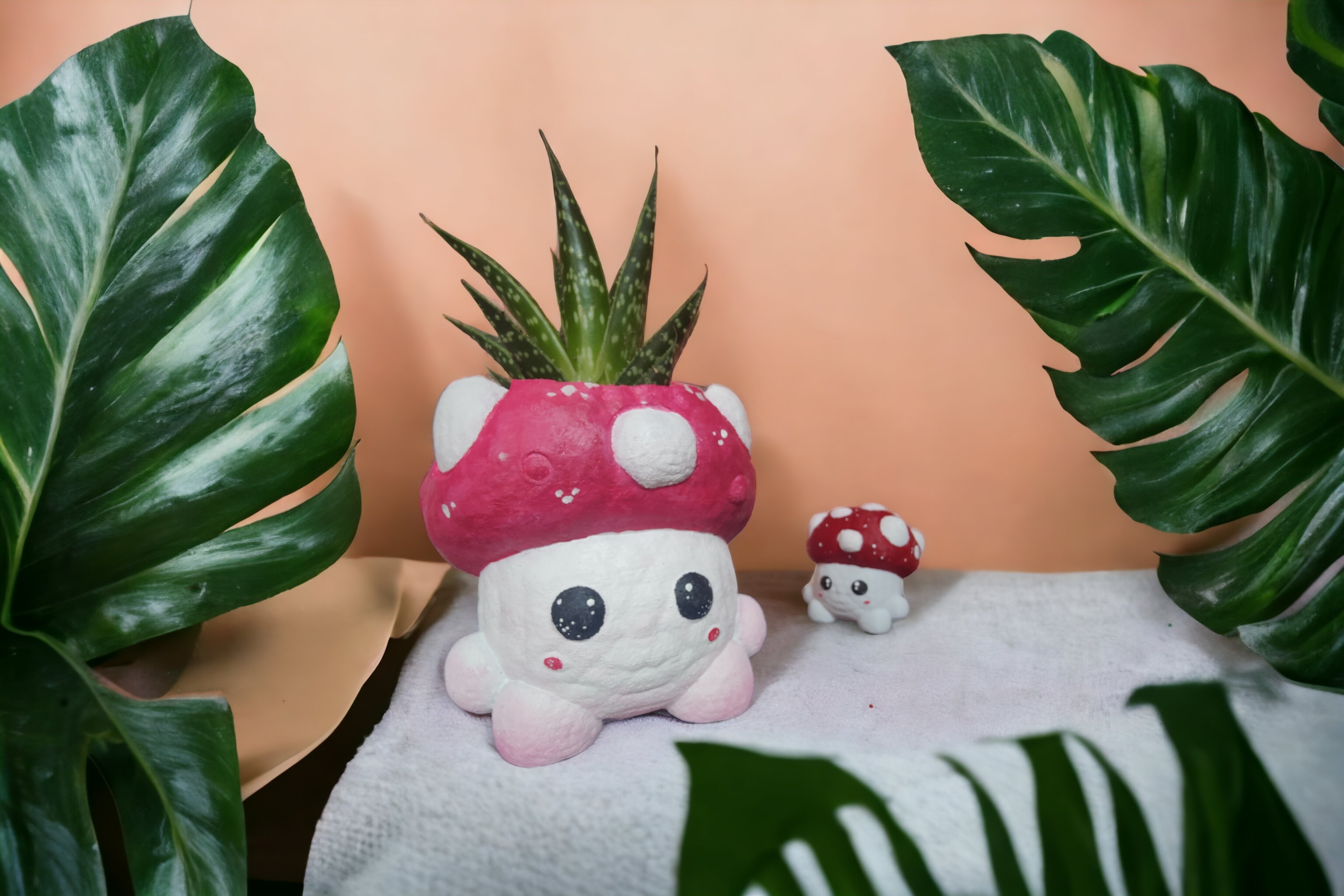 Cute Mushroom Planter Pencil Holder.