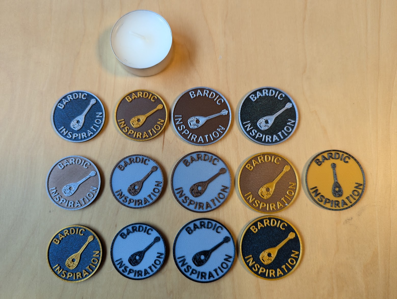 DND Bardic Inspiration Tokens