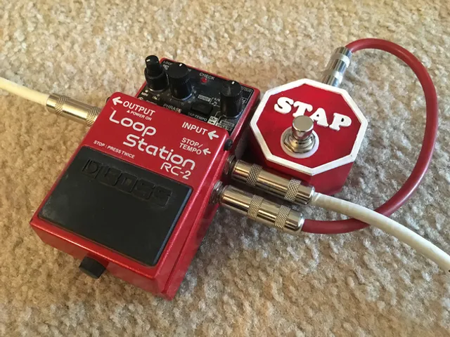 Boss RC-2 Loop Station "Stap" Box Enclosure (Stop / Tap Tempo)