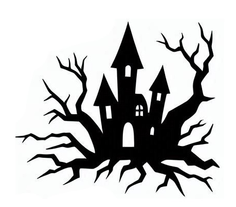 Wall art: Haunted house (1)