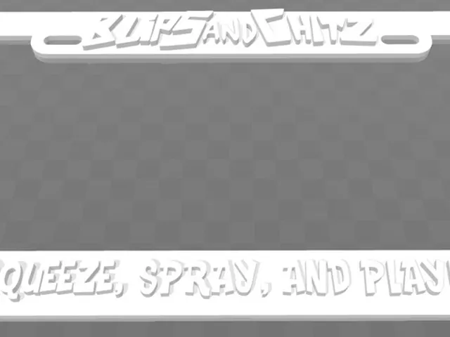 Blips and Chitz - Squirt,Squeeze, Spray, and Play!! All Day, License Plate Frame, Rick and Morty