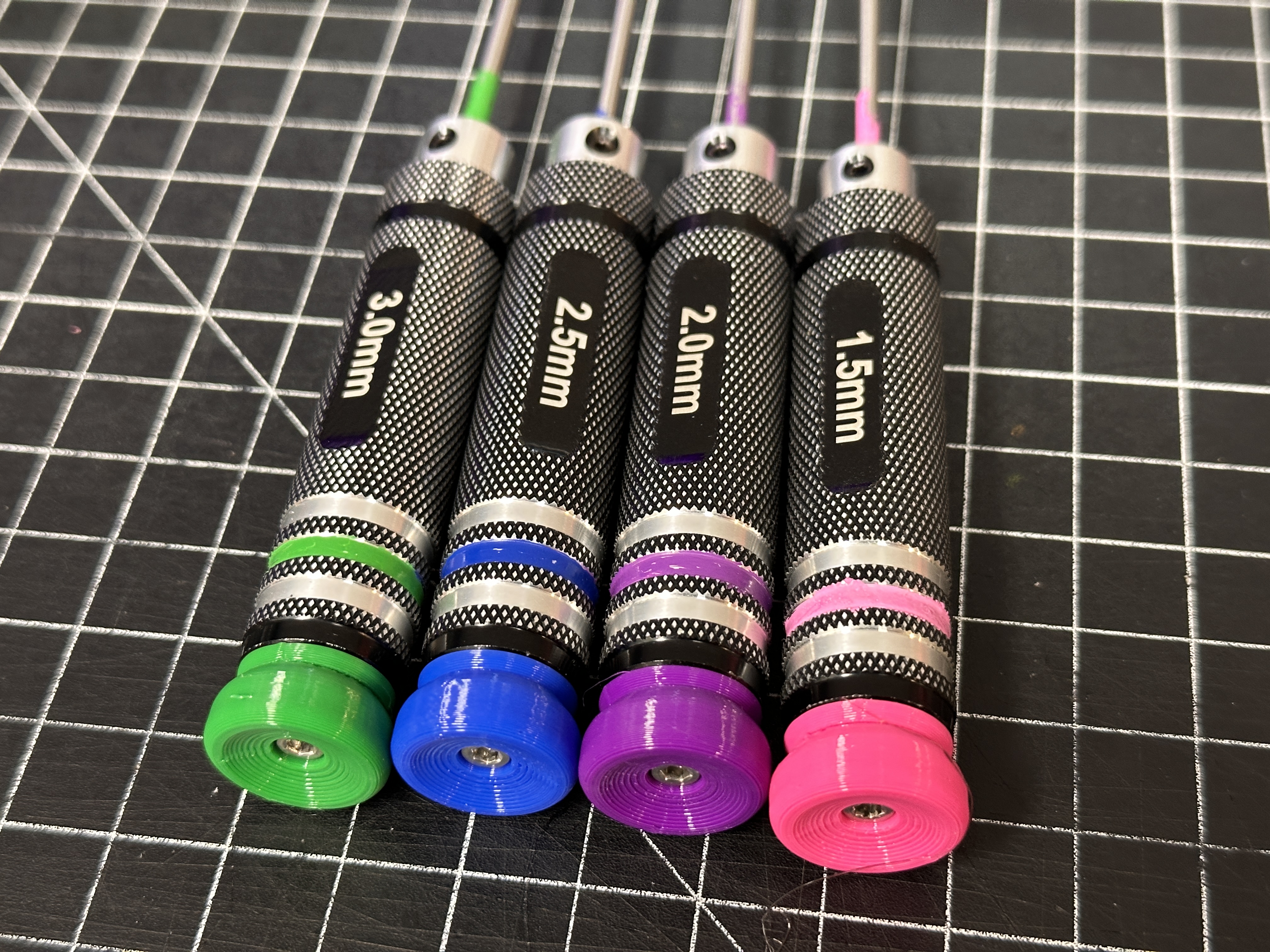 Replacement endcaps for cheap RC screwdrivers