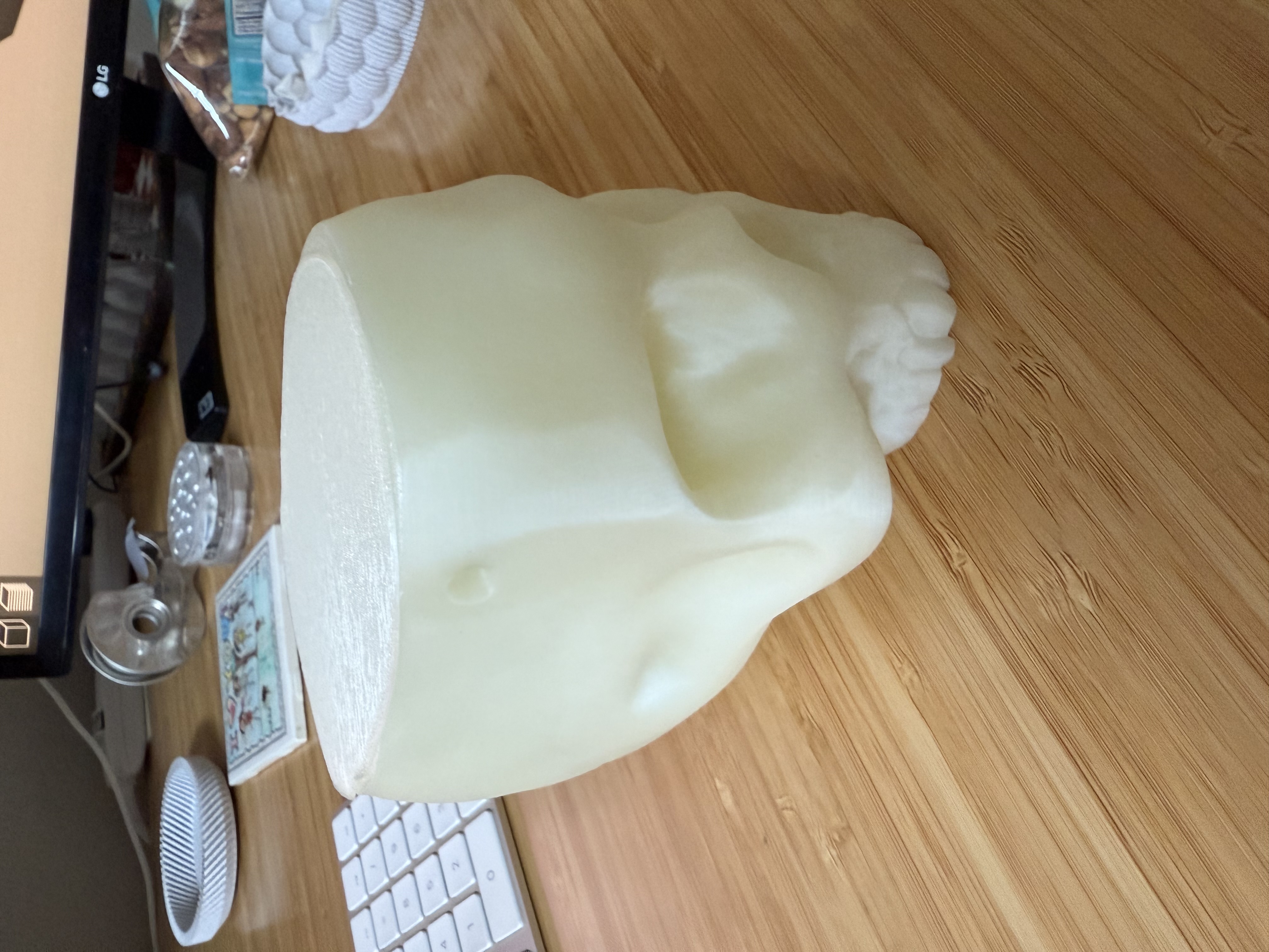 Cap for Hanging Skull Planter 3D model thumbnail