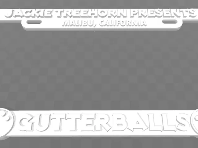Jackie Treehorn Presents - Gutterballs, License Plate Frame, The Big Lebowski