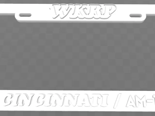 WKRP - In Cincinnati, License Plate Frame