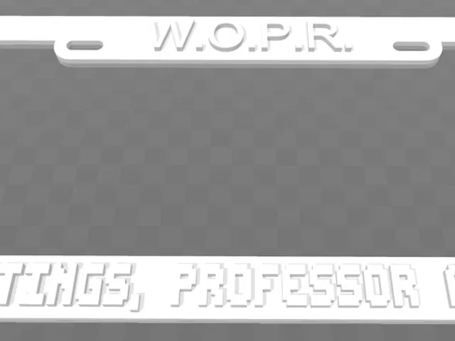 WOPR - Greetings, Professor Falken License Plate Frame