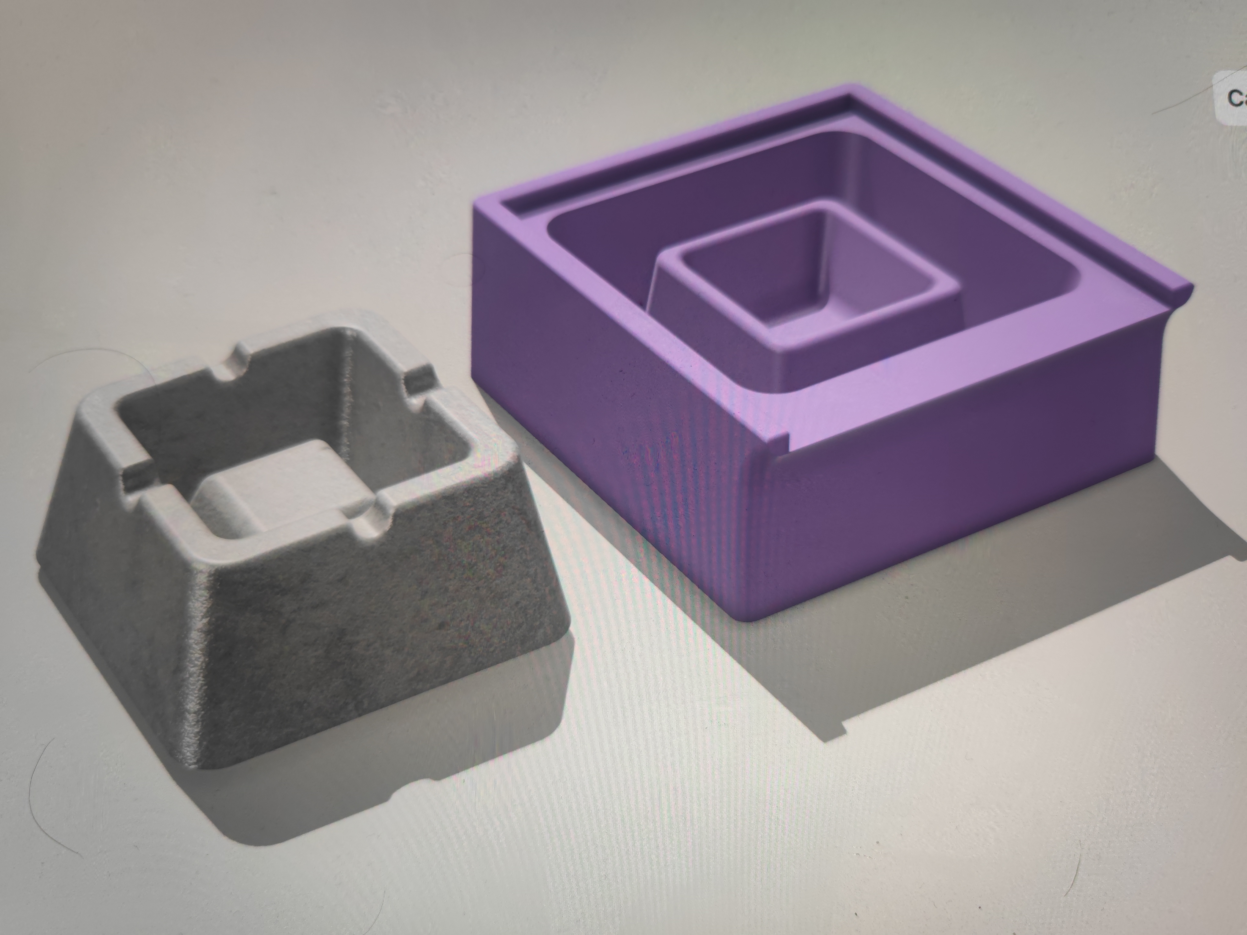Concrete Ashtray Moulds (Print TPU).