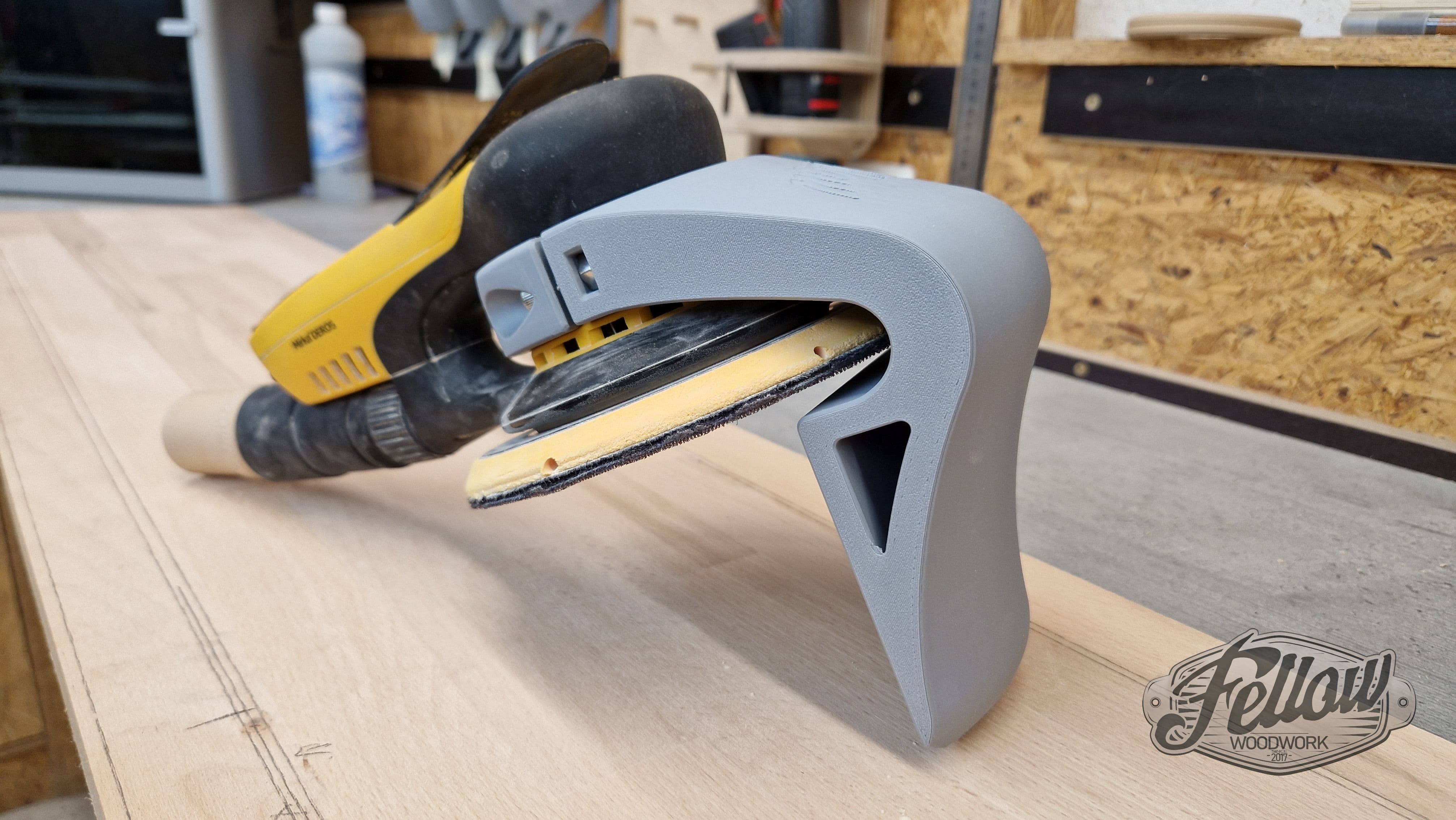 Angle guides (90°, 45°, 30°) for Mirka Deros orbital sander.