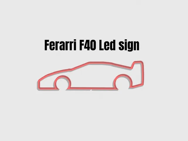 Ferrari F40 Led sign