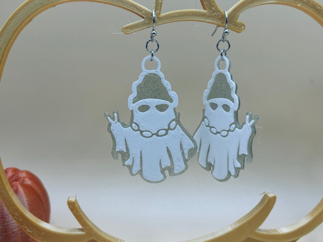 Miniatura 7 do modelo 3D Everyday Ghost Earrings
