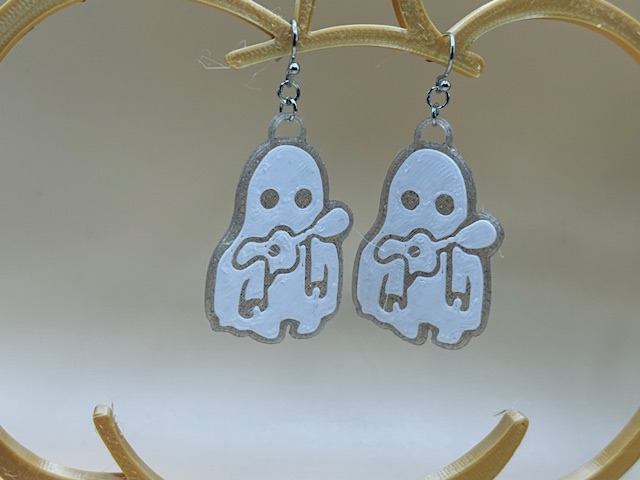 Miniatura 9 do modelo 3D Everyday Ghost Earrings