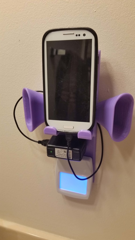 Outlet Cover Plate Charging Station with Speaker Cones