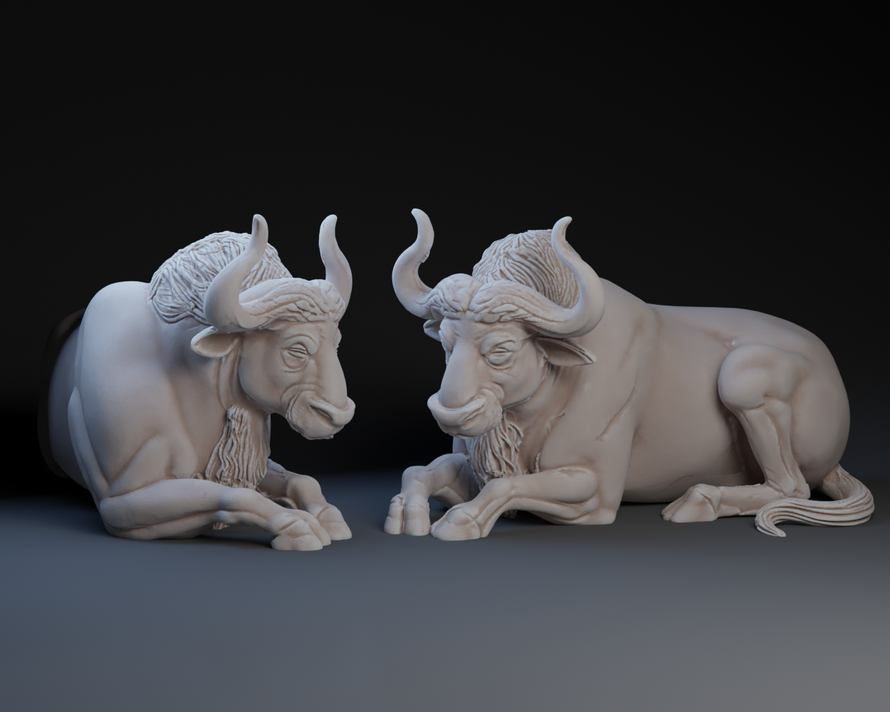 Resting Bull