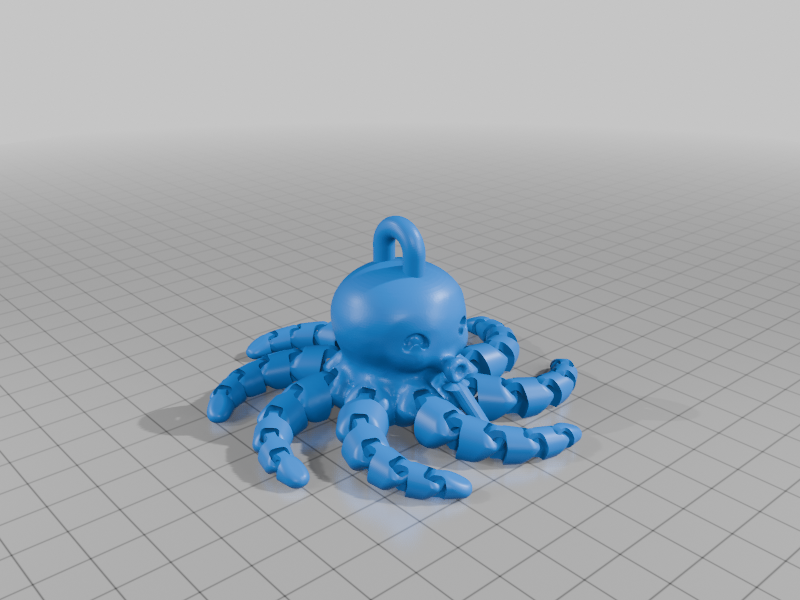 Miniatura 3 do modelo 3D Octopus keychain v3