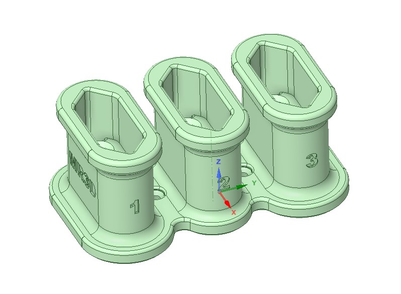 Soporte tres cargadores (dos modelos). Support three chargers (two models)