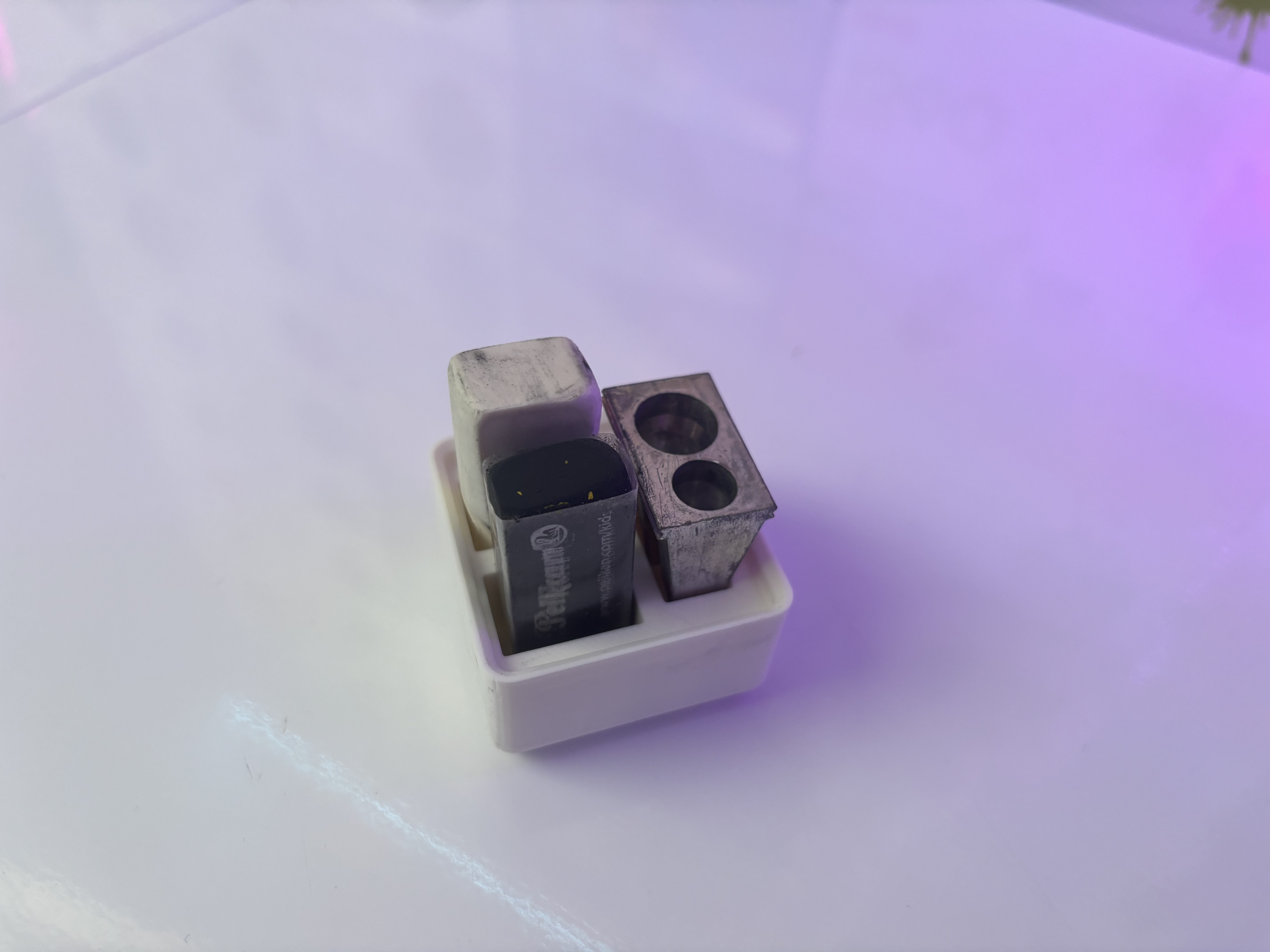 Gridfinity Eraser + Pencil Sharpener Holder 1x1