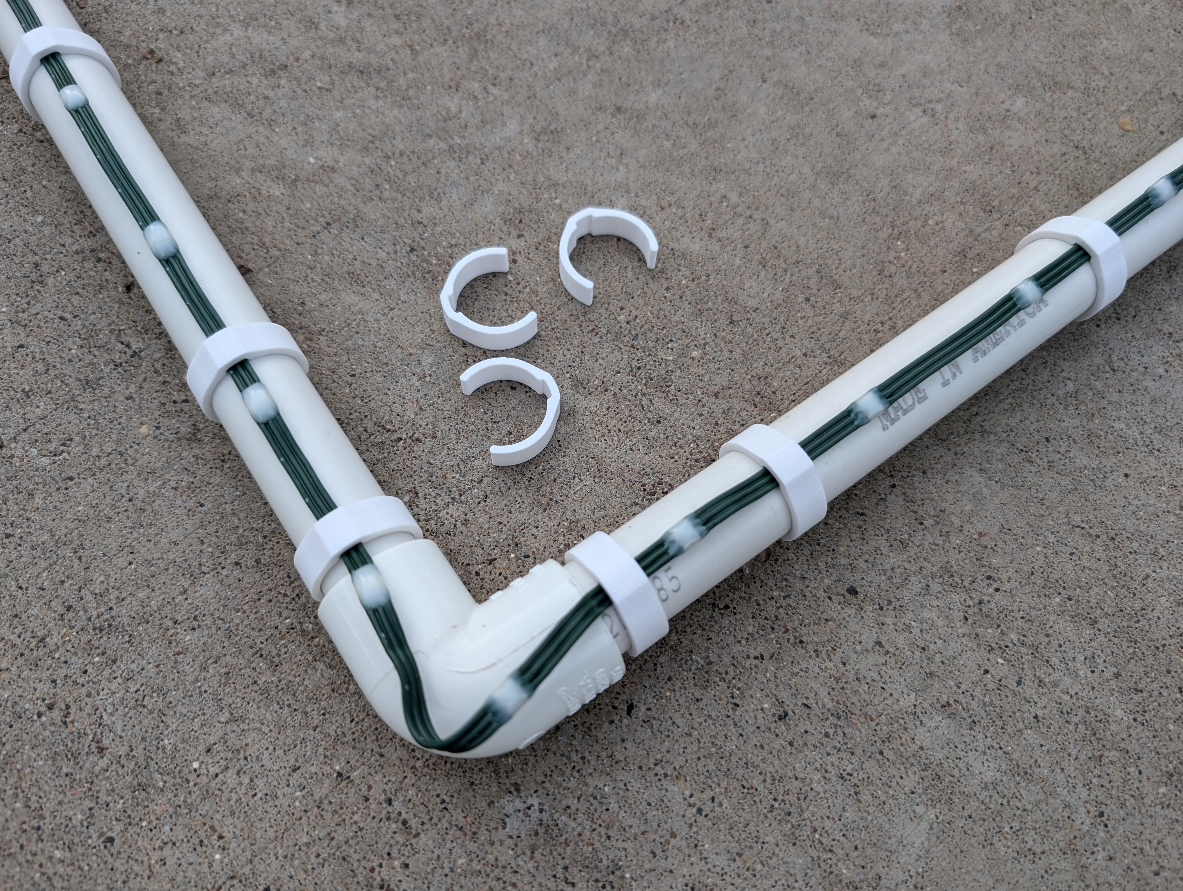 1/2" PVC seed pixel clips
