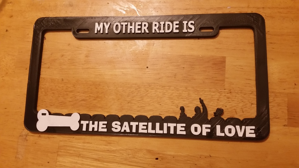 Mystery Science Theater 3000 License Plate Frame