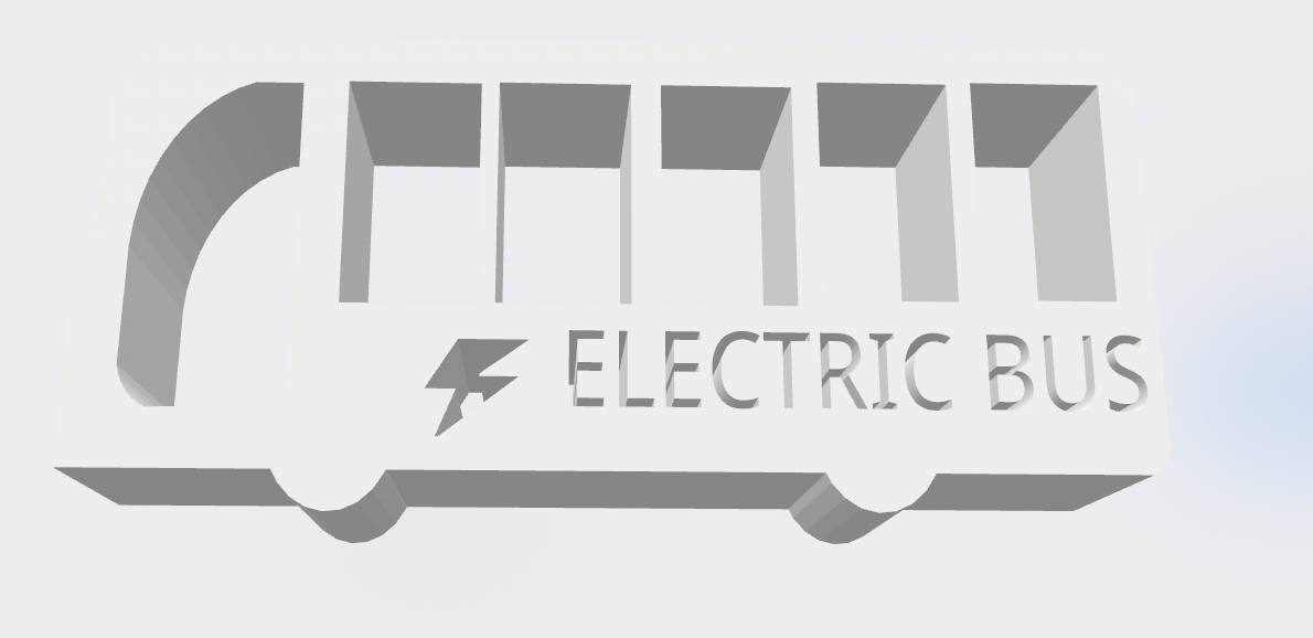 Electric Bus Toy Model