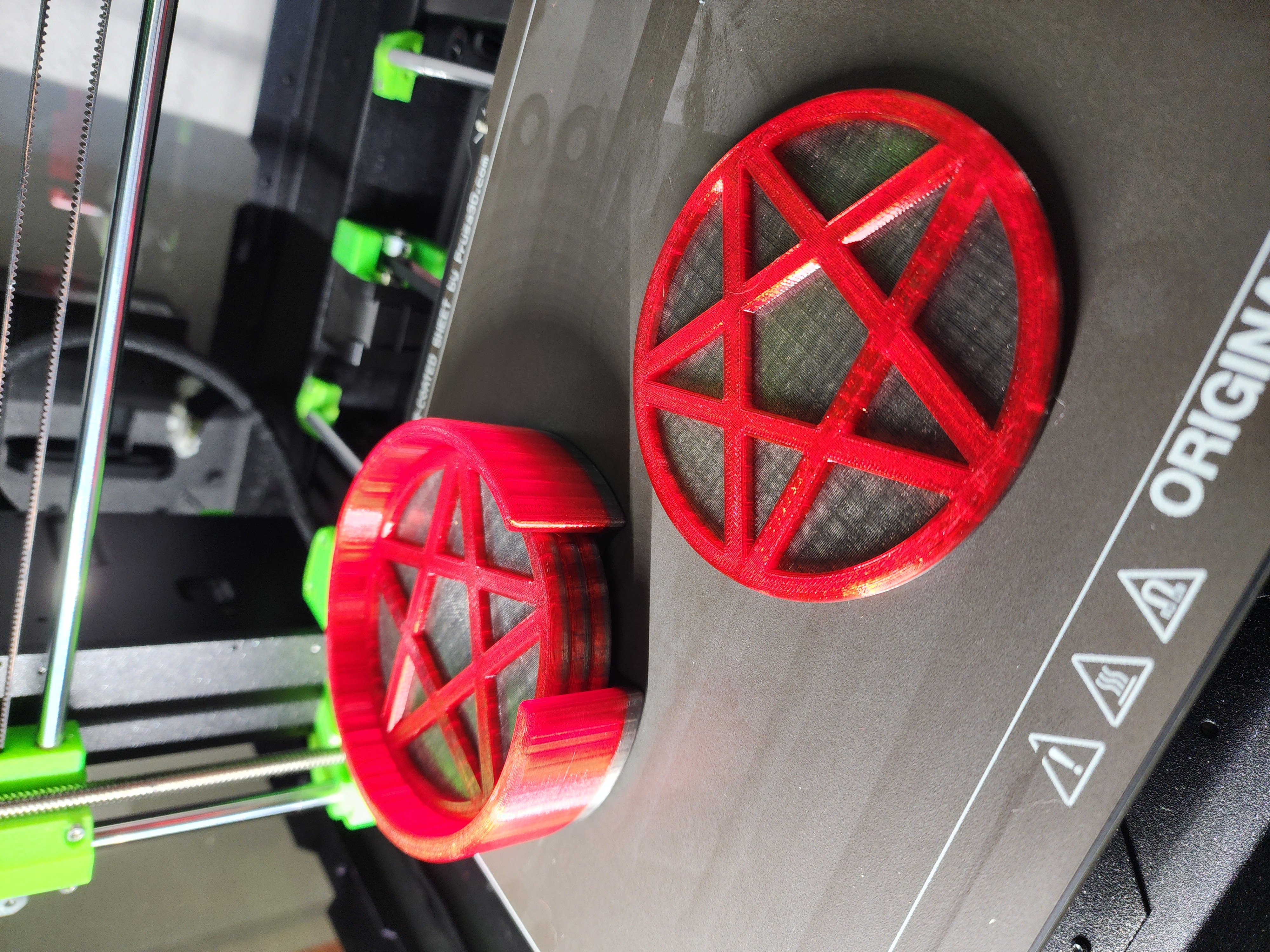 4-Inch Pentagram Coasters + Holder